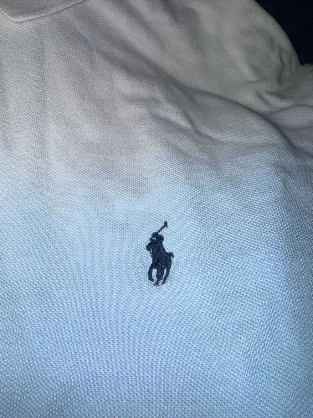 Ralph Lauren Men's White Blue Ombre Polo Shirt 2XLT Tall GUC